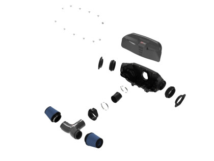 aFe Black Series Carbon Fiber Pro 5R Air Intake for 2020 Corvette C8 V8 6.2L