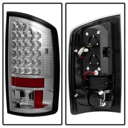Spyder LED Tail Lights Chrome for 07-08 Dodge Ram 1500 / 07-09 Ram 2500/3500