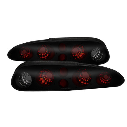 Spyder xTune Euro Style Tail Lights - Black Smoked for 93-02 Chevy Camaro