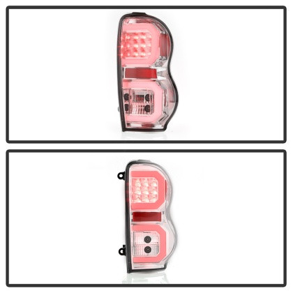 Spyder LED Tail Lights - Chrome for 04-09 Dodge Durango