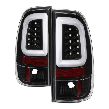 Spyder V3 Light Bar LED Tail Lights - Black for 97-03 Ford F150 Stylsd. F250/350