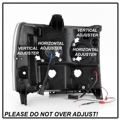 Spyder V2 Projector Headlights - DRL LED for 07-13 GMC Sierra 1500-3500