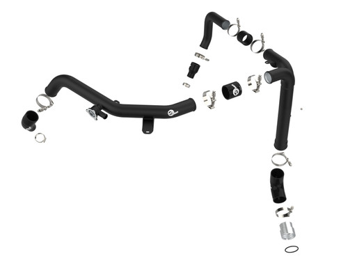 aFe BladeRunner Alum Hot Charge Pipe - Black for 21-22 Ford Bronco V6-2.7Ltt