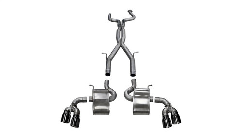Corsa 2.75" Dual Rear Exit Xtreme+ Black Tip Exhaust for 16-19 Camaro SS / ZL1