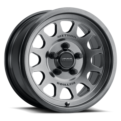 Method MR414 Bead Grip 15x7 / 4+3/13mm Offset / 5x4.5 / 76mm CB Graphite Wheel