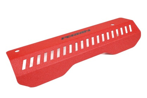 Perrin Pulley Cover (Short Version - Works w/AOS System) - Red for 22-23 WRX