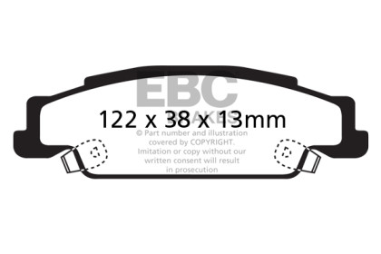 EBC  Redstuff Rear Brake Pads for 05-08 Pontiac Grand Prix 5.3