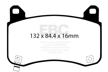 EBC  Yellowstuff Front Brake Pads for 2020+ Tesla Model Y