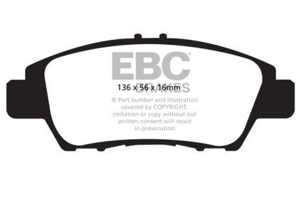EBC Yellowstuff Front Brake Pads for 10-15 Honda CR-Z