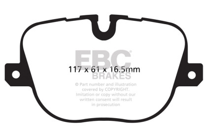 EBC  Yellowstuff Rear Brake Pads for 10-12 Range Rover 5.0 Supercharged