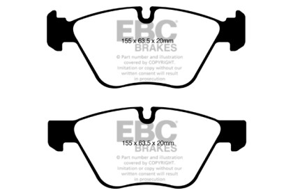 EBC Yellowstuff Front Brake Pads for 08-10 BMW 128 3.0