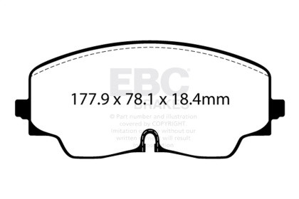 EBC  Bluestuff Front Brake Pads for 2022+ Volkswagen Golf R (Mk8)