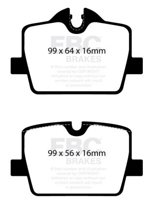 EBC Bluestuff Rear Brake Pads for 2019+ BMW Z4 G29 2.0T