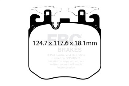 EBC Bluestuff Front Brake Pads for 2019+ BMW X7