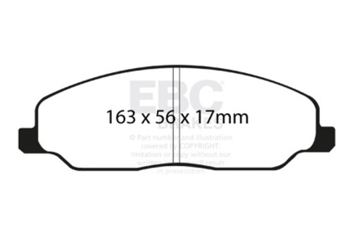EBC  Bluestuff Front Brake Pads for 05-10 Ford Mustang 4.0