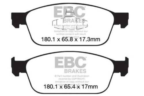 EBC  Bluestuff Front Brake Pads for 12-18 Ford Focus ST
