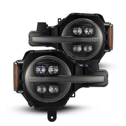 AlphaRex NOVA LED Proj Headlights Alpha-Black for 21-23 Ford Bronco