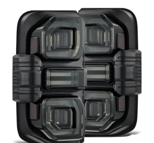 AlphaRex NOVA LED Tail Lights - Alpha-Black for 21-24 Ford Bronco