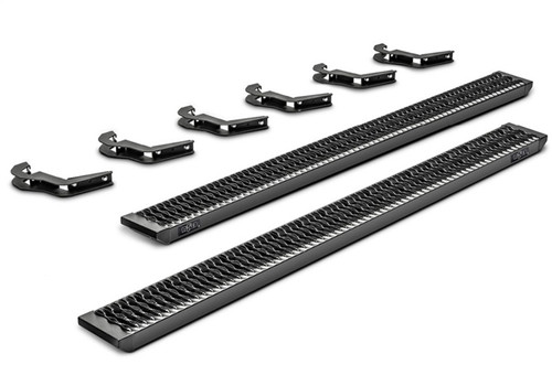 N-Fab Growler Step Bar Cab Length Tex. Black for 2019 RAM 1500 Crew Cab