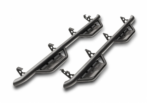 N-Fab Podium LG Step Bar Tex. Black 3" for 15.5-19 RAM 1500 Crew Cab 6.4ft