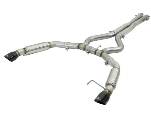 aFe Power MACH Force-Xp 3" Exhaust w/ Blk Tips for 15-18 Mustang GT / V6