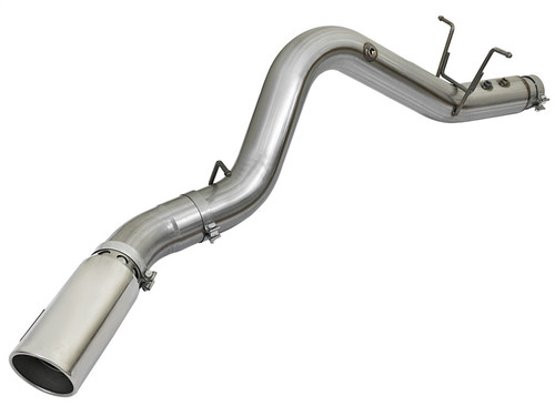 aFe Power Large Bore-HD 5" DPF-Back Exhaust for 17-19 GM Diesel 6.6L