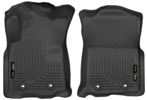 Husky Liners Black Front Floor Liners for 18-20 Tacoma Double/Access Cab