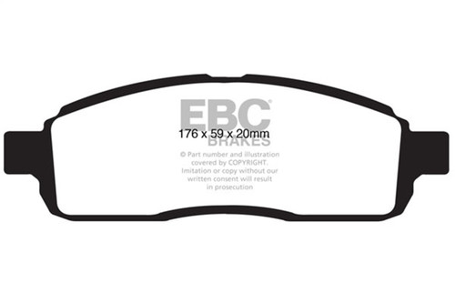 EBC  Greenstuff Front Brake Pads for 09 Ford F150 4.6 (2WD) 6 Lug
