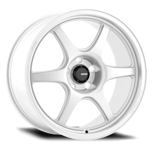 Konig Hexaform 18X8.5 5X114.3 ET43 Gloss White Flow Formed Wheel