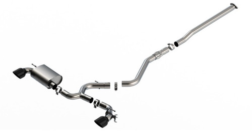 Borla ATAK Catback Exhaust Black Chrome for 22-23 Kona N 2.0L 4 CYL. Turbo