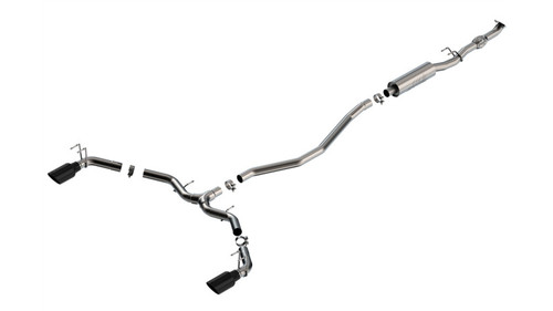 Borla 2.5" S-Type Catback Exhaust Black for 2023 Integra/22-23 Civic Si 1.5L MT