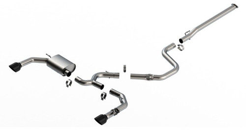 Borla  ATAK Catback Exhaust Black Chrome for 22-23 Elantra N 2.0L 4 CYL. Turbo