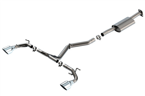 Borla S-Type Catback Exhaust Polished Tips for 22-23 BRZ/GR86 2.4L RWD AT/MT