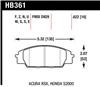 Hawk  HT-10 Race Front Brake Pads for 02-06 RSX / 06-11 Honda Si / 00-09 S2000