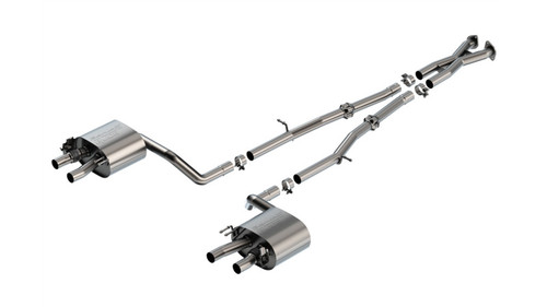 Borla 2.25" Dual Split Rear Exit S-Type Cat-Back Exhaust for 22-23 Stinger 3.3L