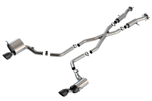 Borla ATAK Cat-Back Exhaust - Black Tips for 15-21 Grand Cherokee SRT 6.4L AWD