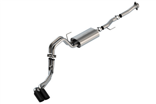 Borla 3/2.25 DSE Cat-Back S-Type Black Tips Exhaust for 2021 F-150 5.0L 2dr RC