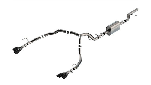 Borla 3in/2.75in S-Type Cat-Back Exhaust w/ Black Tips for 21-22  Tahoe 5.3L V8
