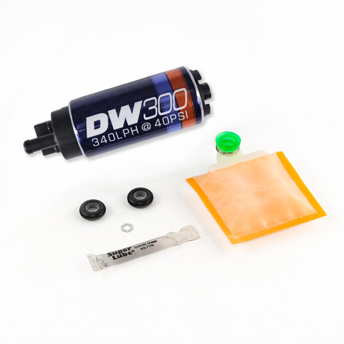 DeatschWerks DW300 Fuel Pump w/ Setup Kit for 06-09 s2000 s2k - 9-301s-1004