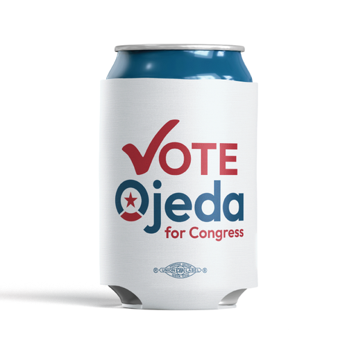 Vote Ojeda (White Can Cooler)