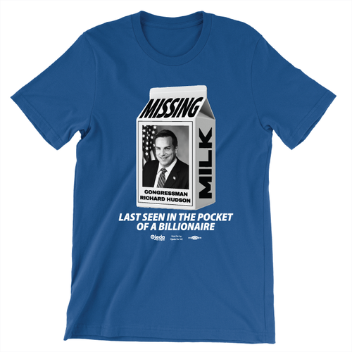 Missing Milk Carton (Unisex & Women's Royal Blue Tee)