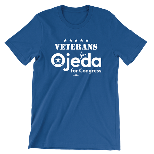 Veterans For Ojeda (Unisex & Women's Royal Blue Tee)