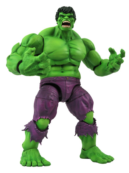 Product Description
It's the Hulk of a lifetime! Fans have asked for a classic-style Hulk action figure for years, and it has finally arrived! Measuring approximately 9.75 inches tall with 16 points of articulation, this iconic character will become a centerpiece in any Marvel figure collection. Includes one set of alternate fists and an alternate Cosmic Hulk head. It comes packaged in display-ready Select figure packaging with side-panel artwork for shelf display. Designed by Yuri Tming, sculpted by Gentle Giant Studios.

Product Features
9.75 inches (24.76cm)
Made of plastic
Based on the classic Marvel Comics character
16 Points of articulation
Includes one set of alternate fists and an alternate Cosmic Hulk head
Packaged in display-ready Select figure packaging
Designed by Yuri Tming, sculpted by Gentle Giant Studios
Box Contents
Hulk figure
Alternate fists
Cosmic Hulk head