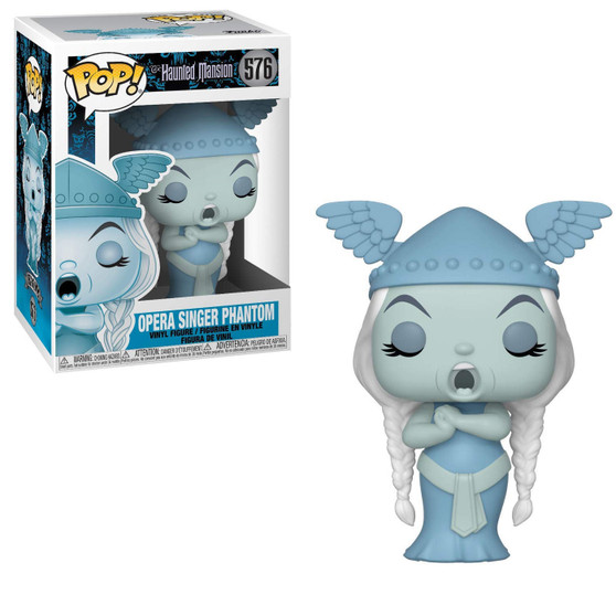 From the Disney Ride the Haunted Mansion.  Each Pop! figure stands around 3 3/4" tall and comes packaged in a window box. Comes in Pop! protector.