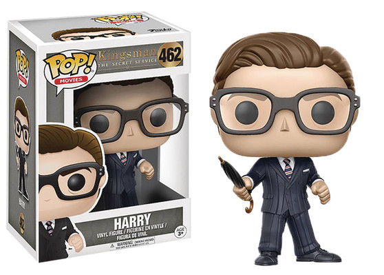 From Funko. The Kingsman agents and their foes are joining forces with Funko! From the British spy action-comedy film Kingsman: The Secret Service, comes Harry in his dapper suit, Eggsy with his pug, the internet billionaire Valentine and his right-hand Gazelle!