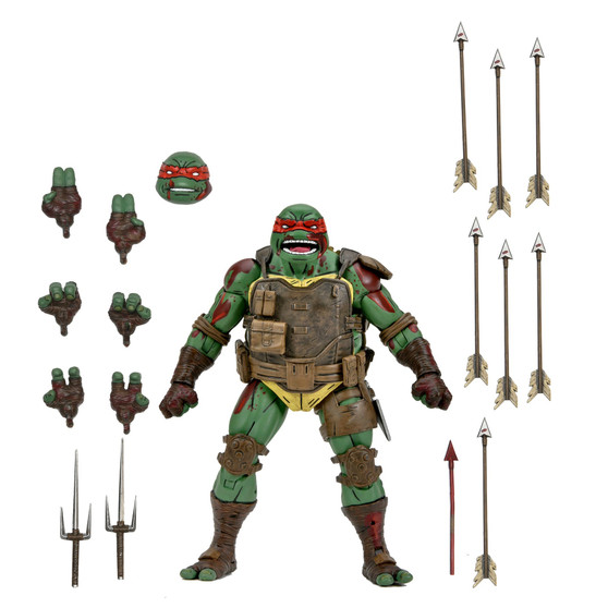 TMNT (THE LAST RONIN) - 7" SCALE ACTION FIGURE - ULTIMATE FIRST TO FALL RAPHAEL
