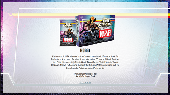 2026 Topps Chrome Marvel Hobby Box