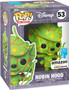 Welcome the Art Series Pop! Robin Hood into your Disney collection. This exclusive Treasures of the Vault collectible set makes a great gift for the Disney collector in your life. Pop! Robin Hood ventures out of the forest to join your Disney collection! Robin Hood's special edition design includes motifs of gold coins, bows, and arrows floating across a green background. The all-over-print of the figures means than no two figures will look exactly the same! Act fast to secure your Art Series Pop! Robin Hood while supplies last. Vinyl figure is approximately 5-inches tall, and comes in window display box.