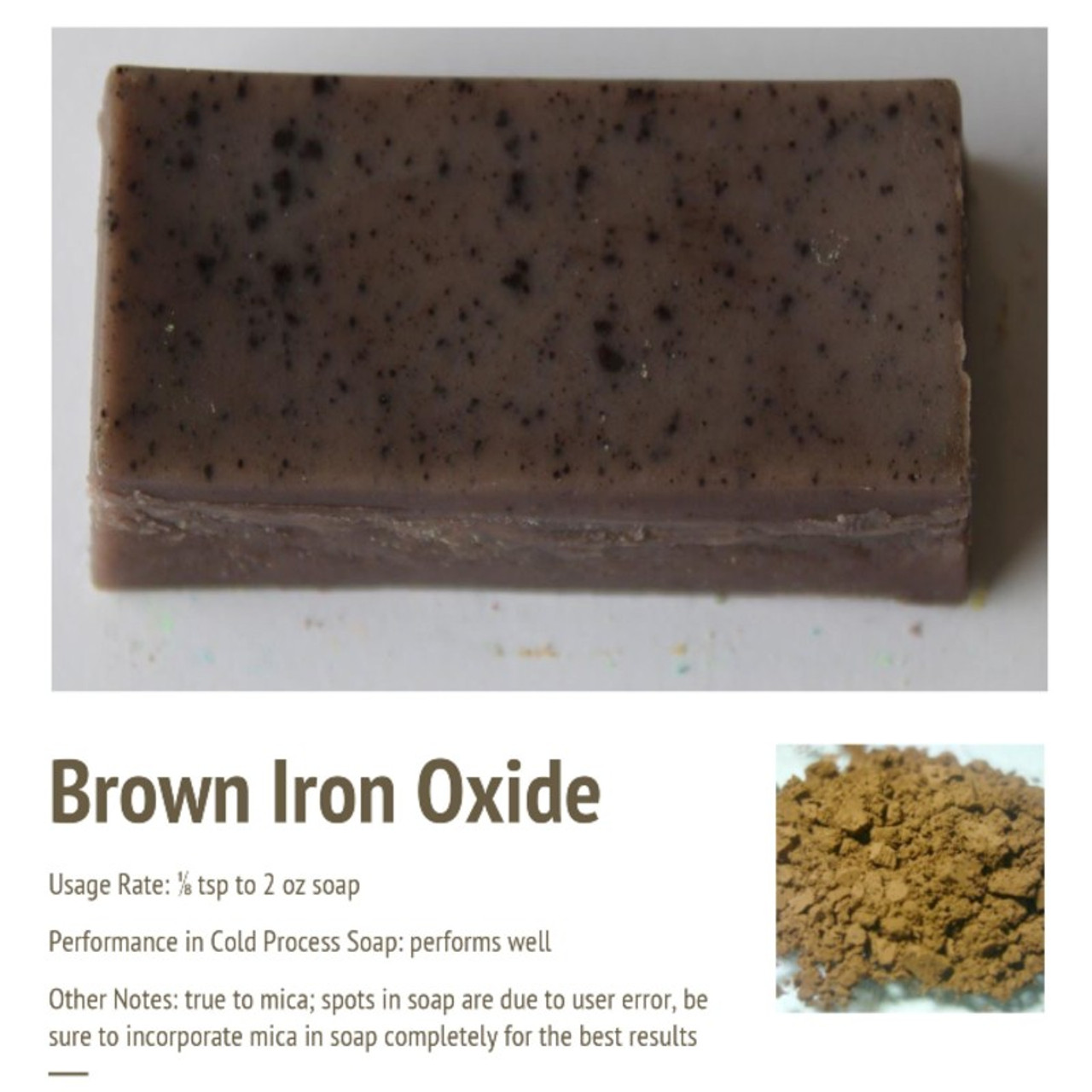 Dark brown iron oxide powder pigment usp pharmaceutical grade for diy 2 oz