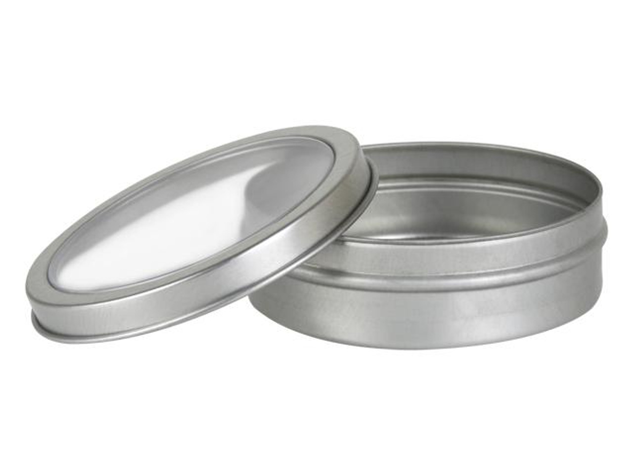 Round tin clearance with clear lid